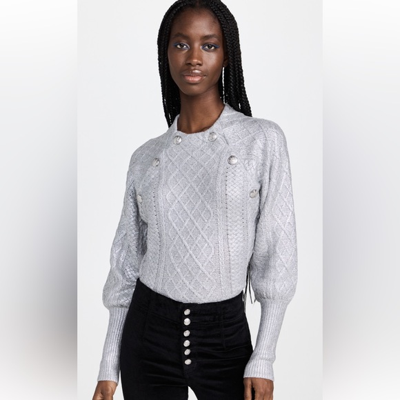 Veronica Beard silver Sweater NWT - Picture 10 of 15